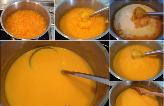 Cách nấu súp bí đỏ kem tươi