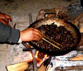Thịt chuột rừng gác bếp - Món ăn của người dân Tả Phìn Lào Cai