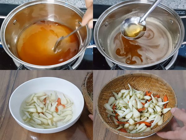 Làm hỗn hợp nước mắm