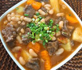 Món bò hầm đậu trắng bổ dưỡng tốt cho sức khỏe