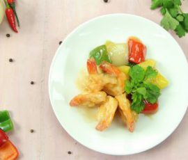 Món tôm xào rau củ giàu dinh dưỡng