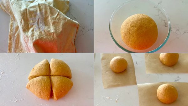 Ủ bột và nặn dáng bánh