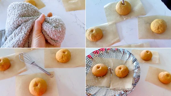 Tạo hình và hấp bánh