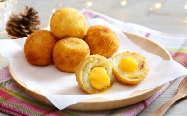 Món bánh khoai tây viên phô mai thơm ngậy