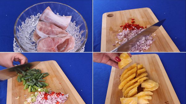 Sơ chế các nguyên liệu