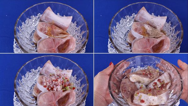 Ướp cá cùng gia vị