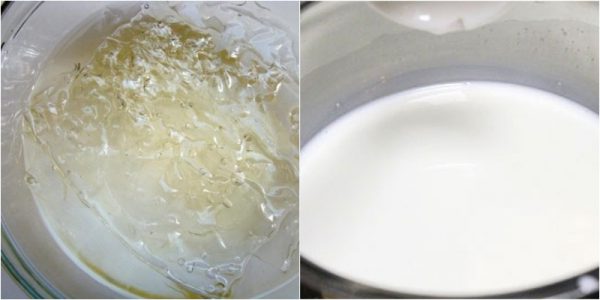 Làm thạch kem sữa