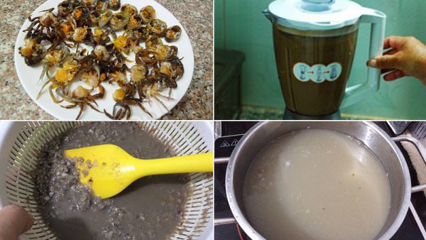 Sơ chế cua đồng