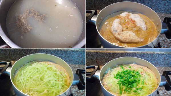 Nấu canh cua đồng bí đao xanh