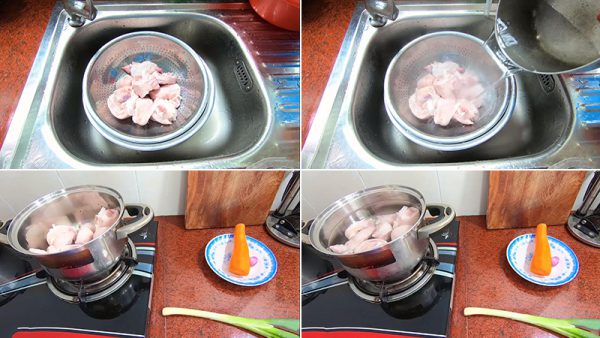 Sơ chế giò heo