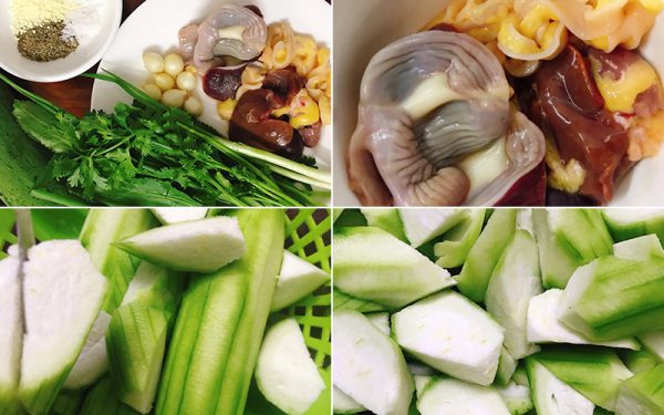 Sơ chế các nguyên liệu