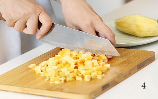 Khoai lang cắt hạt lựu