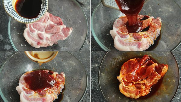 Ướp thịt cùng gia vị