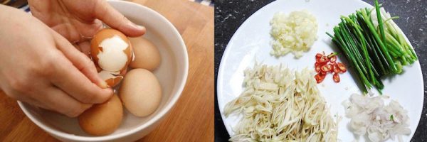 Bóc vỏ trứng