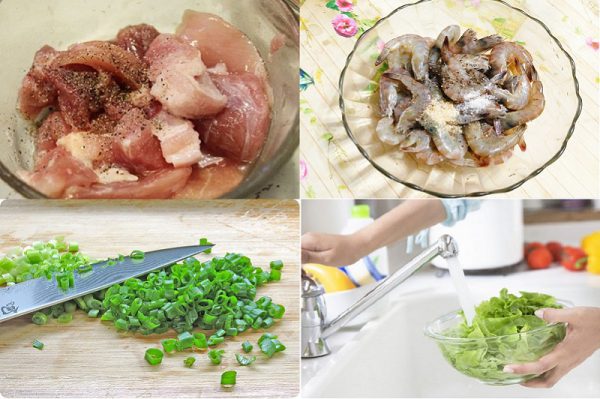 Sơ chế các nguyên liệu