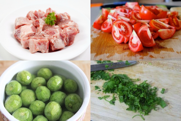 Sơ chế các nguyên liệu