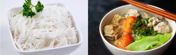 Món bún sườn chua cho bữa sáng ngon miệng