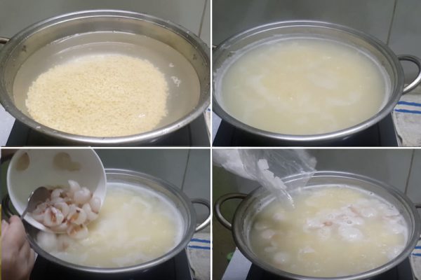 Nấu chè vải đậu xanh