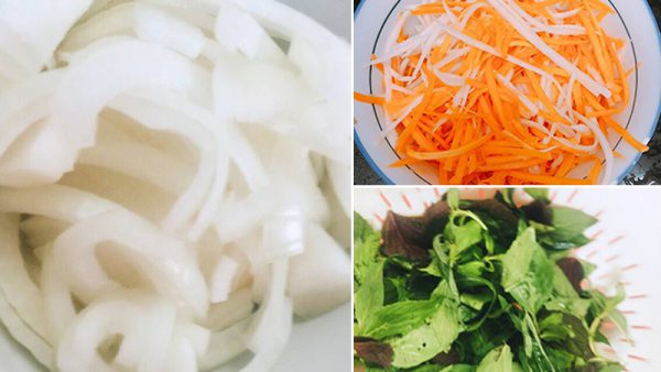 Sơ chế các nguyên liệu khác