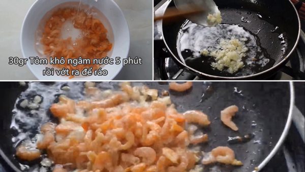 Xào tôm khô