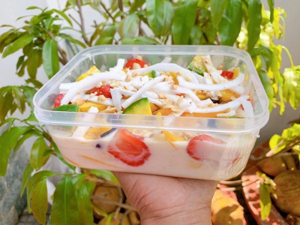 Món kem chuối trái cây thơm béo giải nhiệt