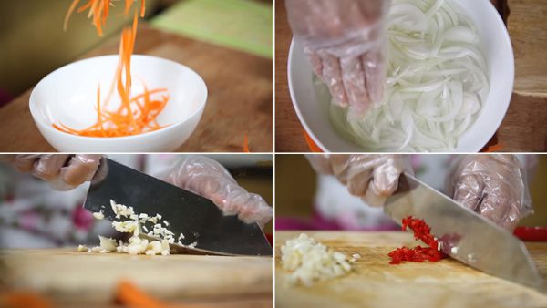 Sơ chế các nguyên liệu