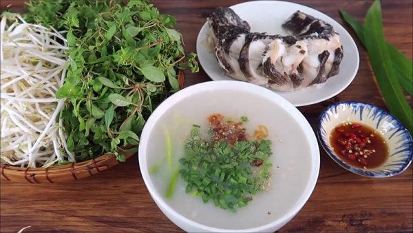 Món cháo cá lóc nước cốt dừa vừa thơm vừa béo