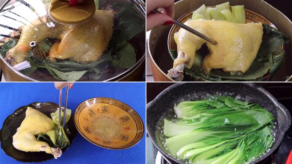 Hấp gà