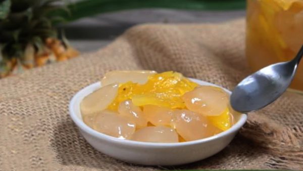 Món hạt đác rim dứa thơm ngon thanh nhiệt