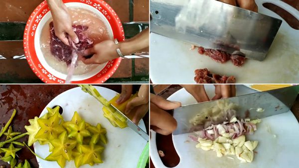 Sơ chế các nguyên liệu