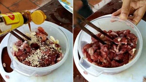 Ướp thịt trâu