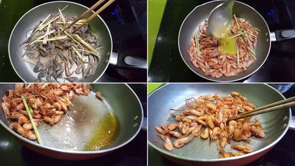 Chiên sơ tôm