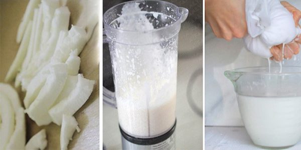 Lọc nước cốt dừa