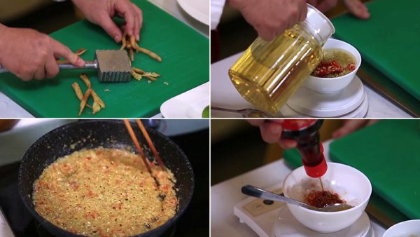 Trộn gia vị cho nước lèo
