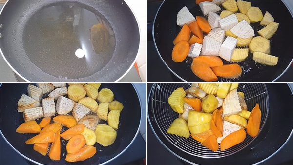 Chiên các loại củ