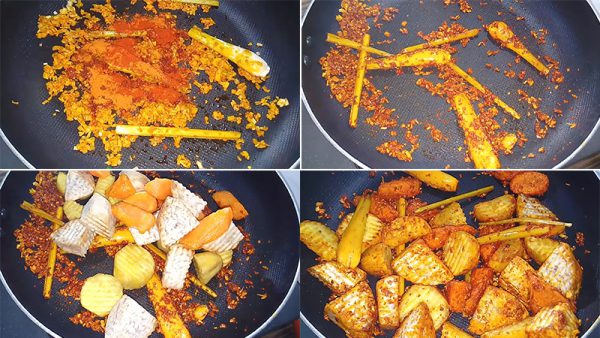 Xào các loại củ