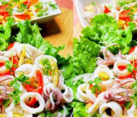 Món gỏi mực xoài xanh chống ngán tại nhà
