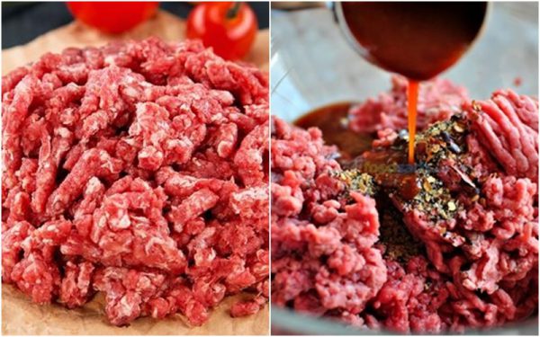 Ướp thịt bò cùng gia vị