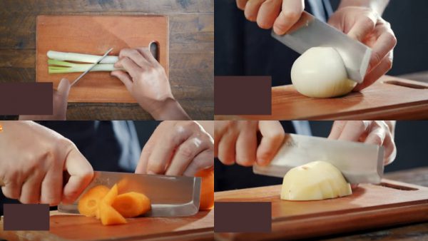 Sơ chế nguyên liệu rau củ