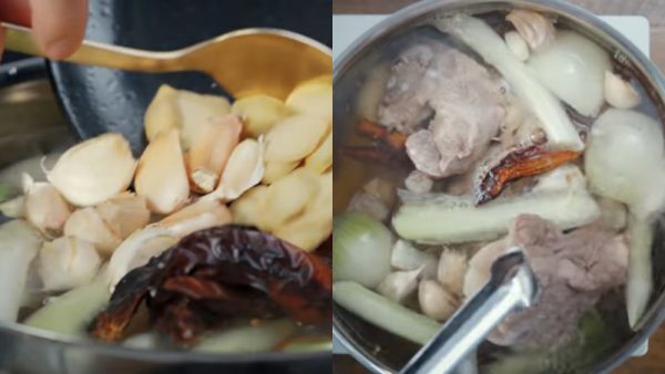 Hầm hỗn hợp nước dùng