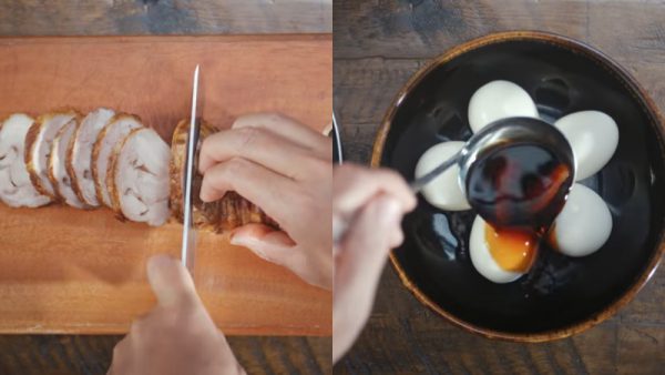 Thịt xá xíu thái lát mỏng
