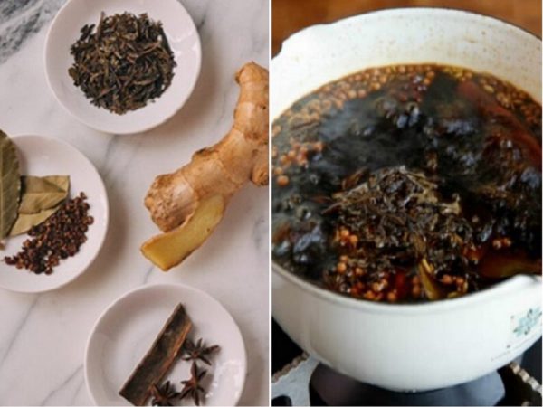 Làm hỗn hợp nước trà