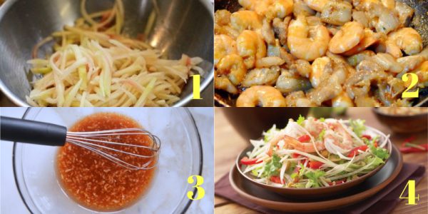 Món gỏi vỏ dưa hấu tôm thịt