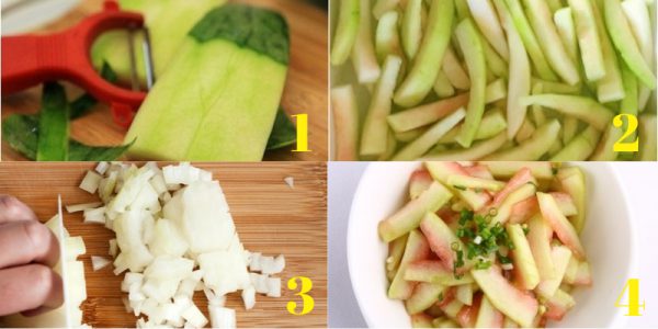 Món vỏ dưa hấu xào