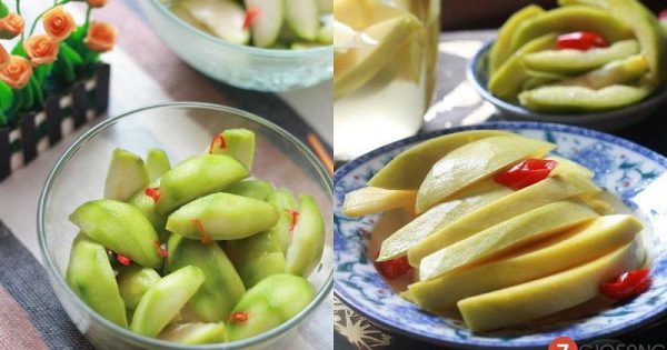Món xoài ngâm đường chua chua ngọt ngọt