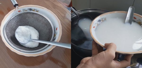 Lọc lấy nước mẻ rồi đun sôi
