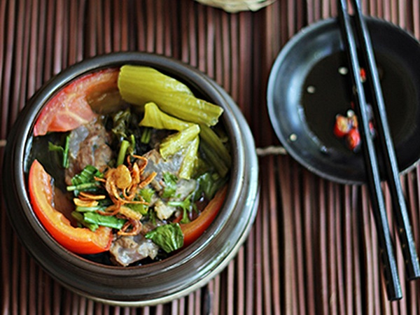 Món gân bò kho dưa chua lạ miệng thấm vị