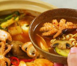 Món lẩu bạch tuộc chua cay ngon hấp dẫn