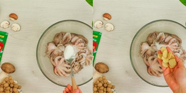 Sơ chế bạch tuộc