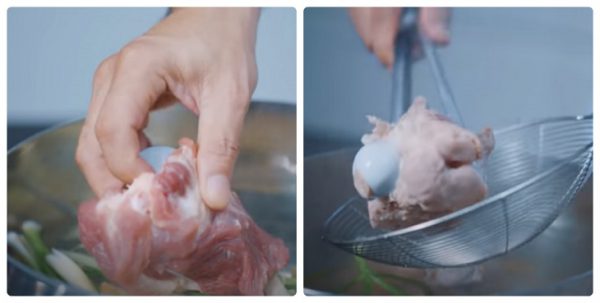 Sơ chế phần xương heo
